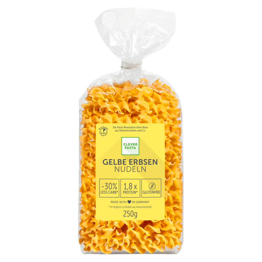 Clever Pasta Gelbe Erbsen Nudeln 250g